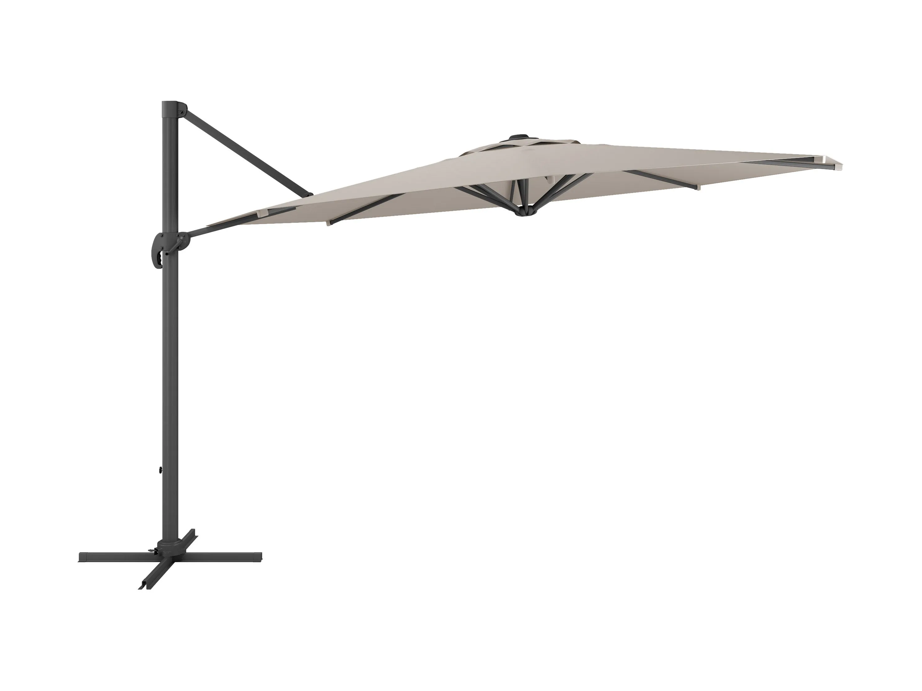 11.5ft Deluxe Offset Patio Umbrella - Grey