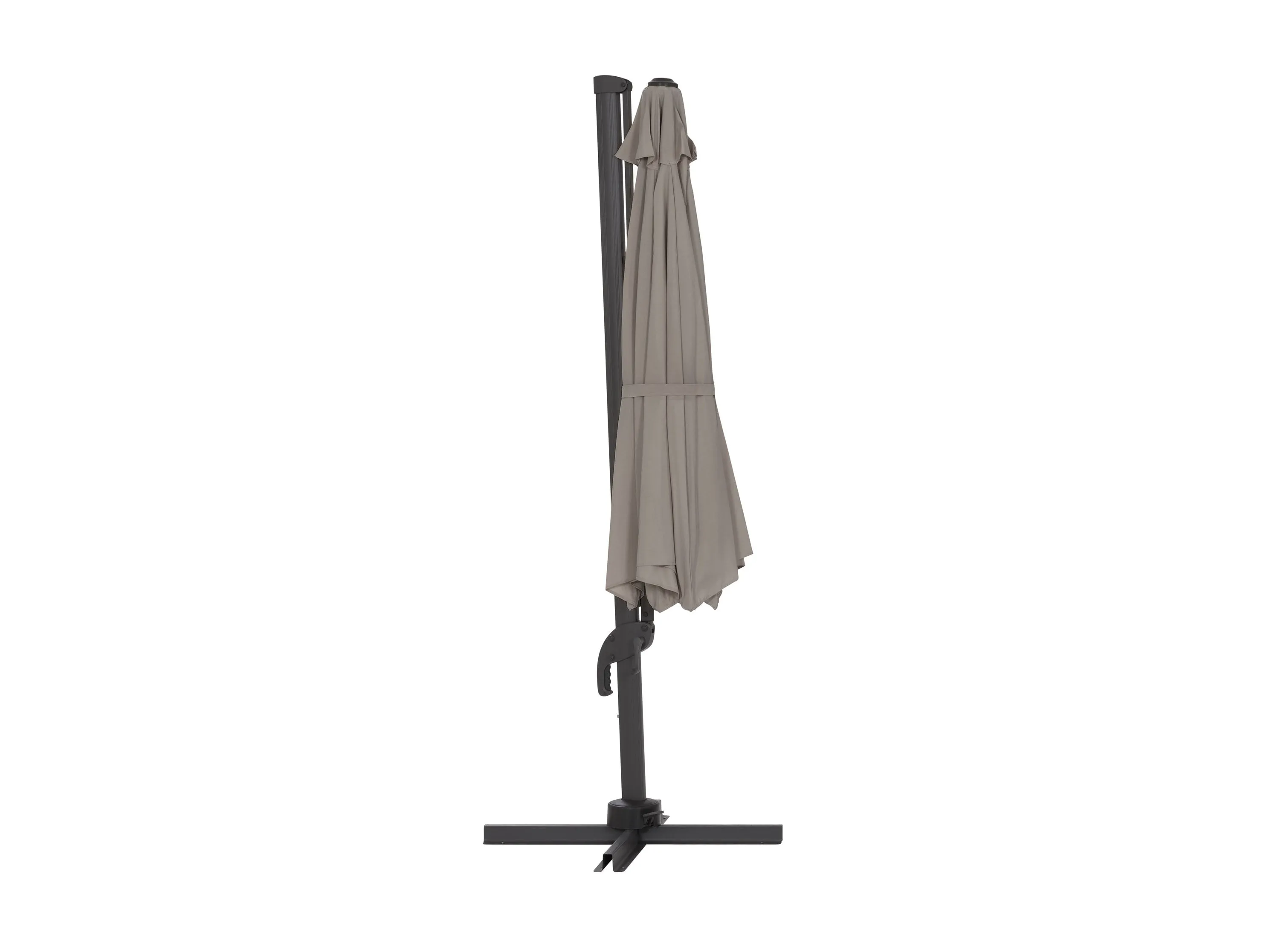 11.5ft Deluxe Offset Patio Umbrella - Grey