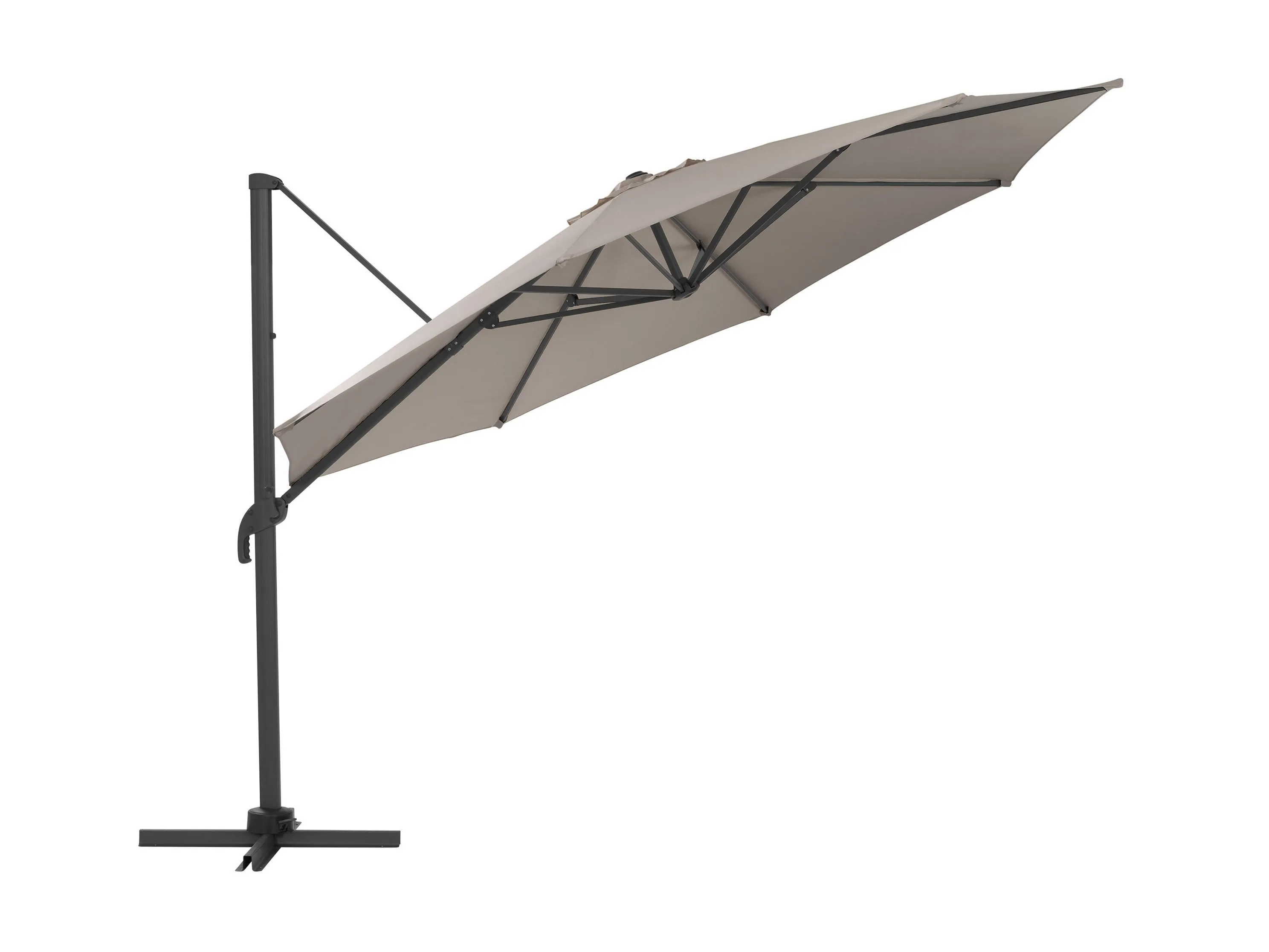 11.5ft Deluxe Offset Patio Umbrella - Grey