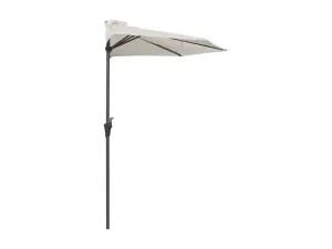 8.5ft Off White Half Umbrella