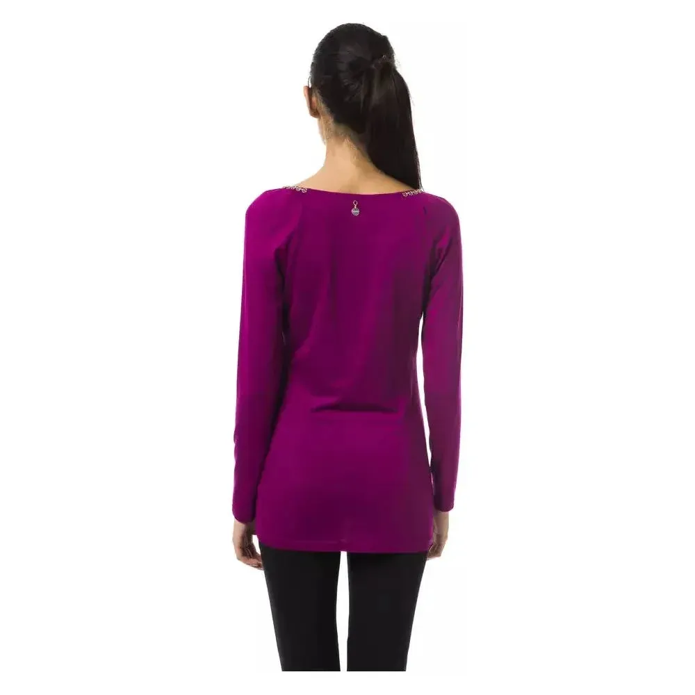 BYBLOS Purple Viscose Women Top