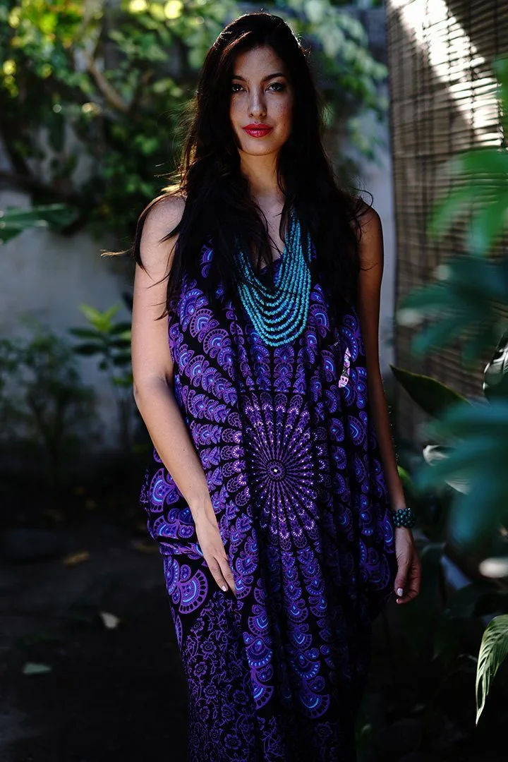 Calypso Summer Boho Mandala Maxi Dress