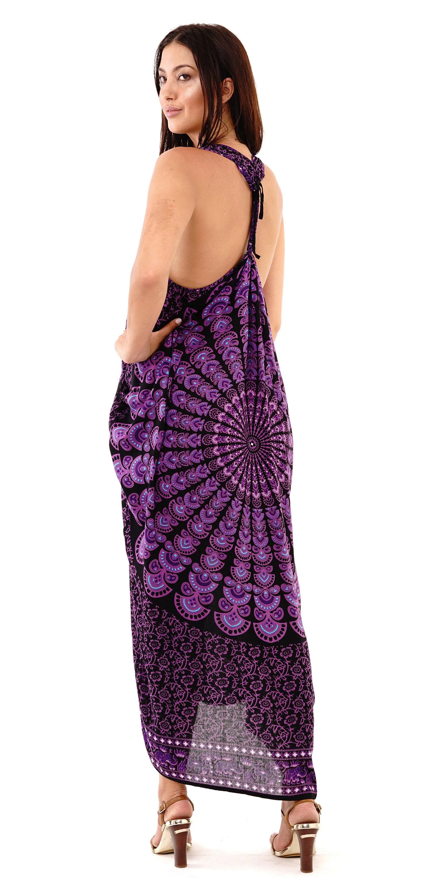 Calypso Summer Boho Mandala Maxi Dress