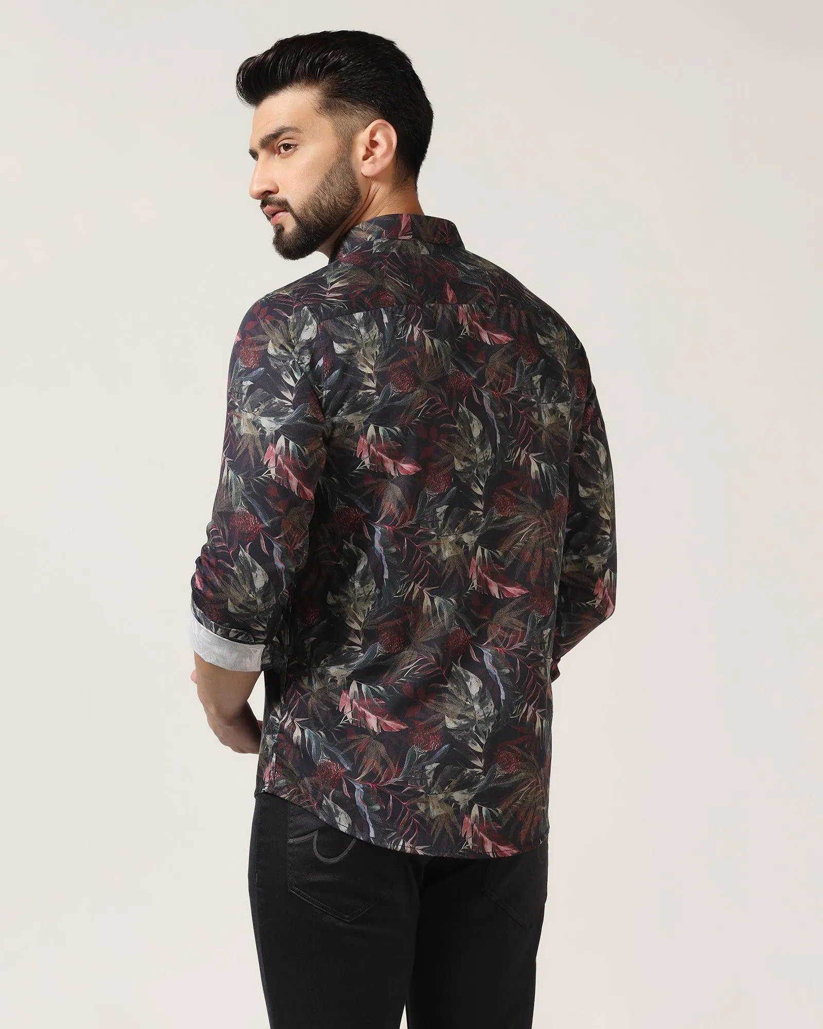 Casual Blue Printed Shirt - Tango