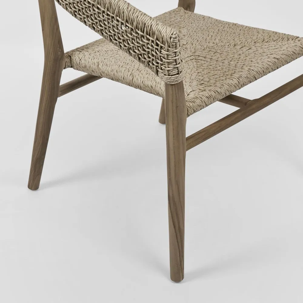 Cove Teak & Synthetic Dining Chair Natural -Outdoor