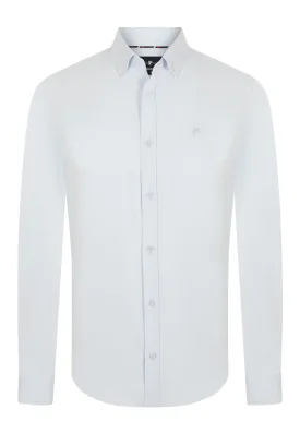 Denim Culture Dylan Regular Fit Button Down Shirt, White