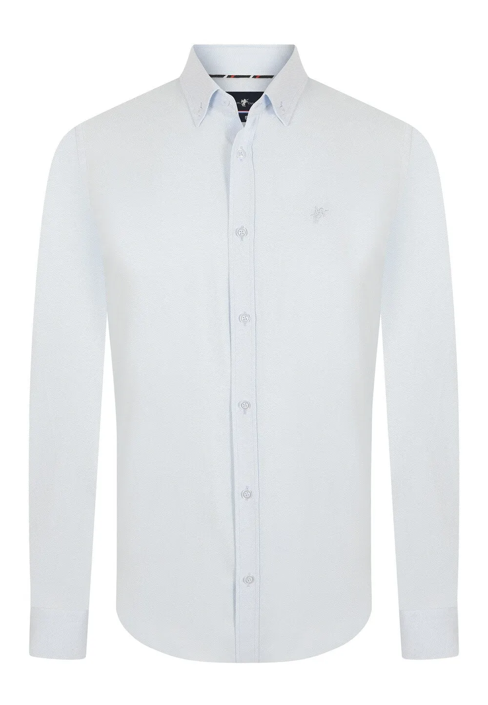 Denim Culture Dylan Regular Fit Button Down Shirt, White