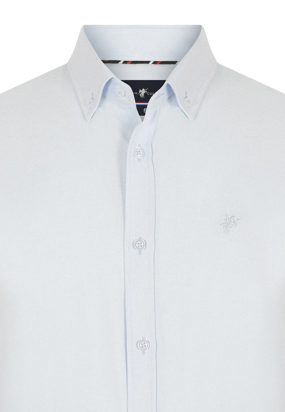 Denim Culture Dylan Regular Fit Button Down Shirt, White