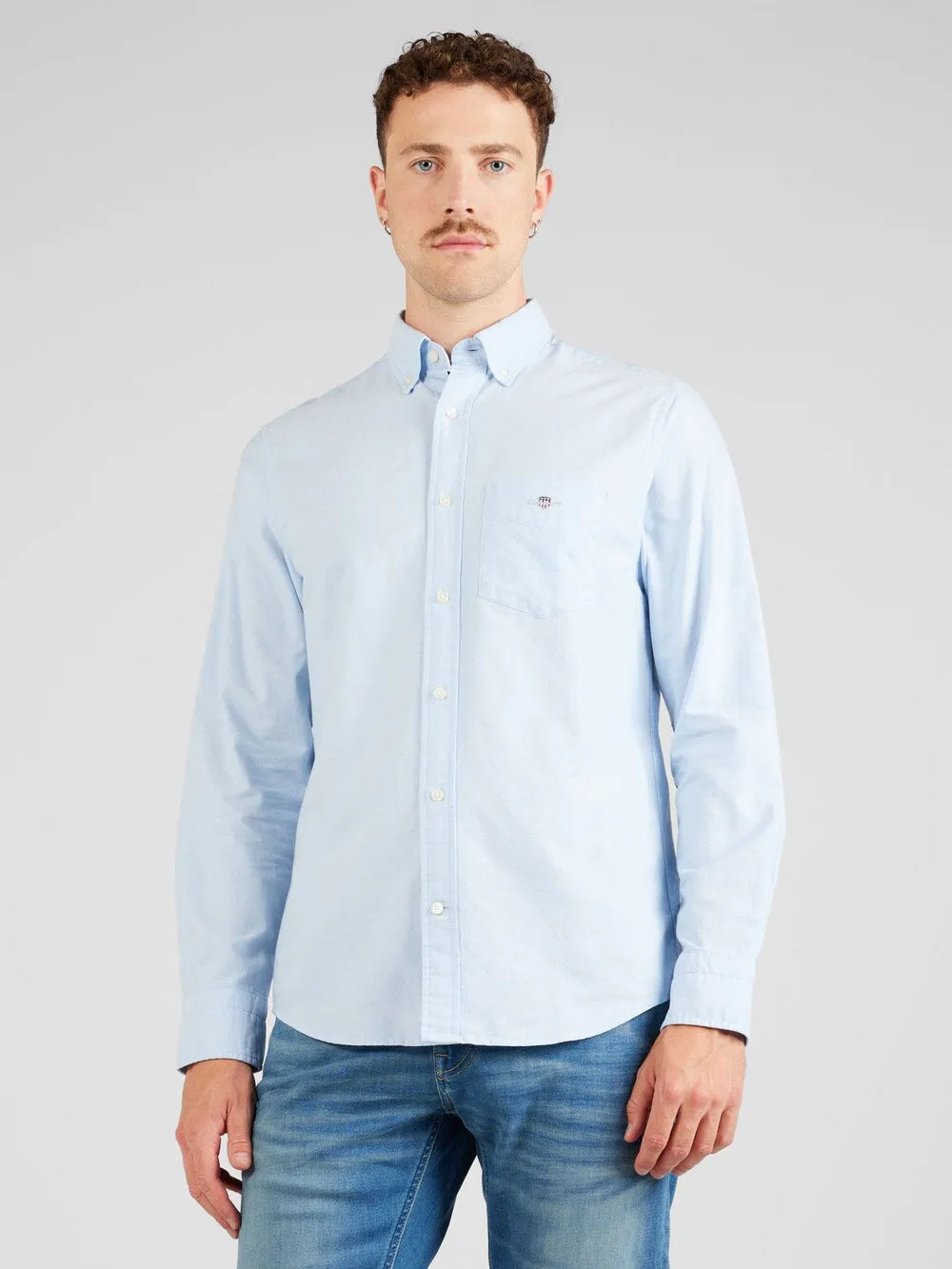 Gant regular fit business shirt, light blue