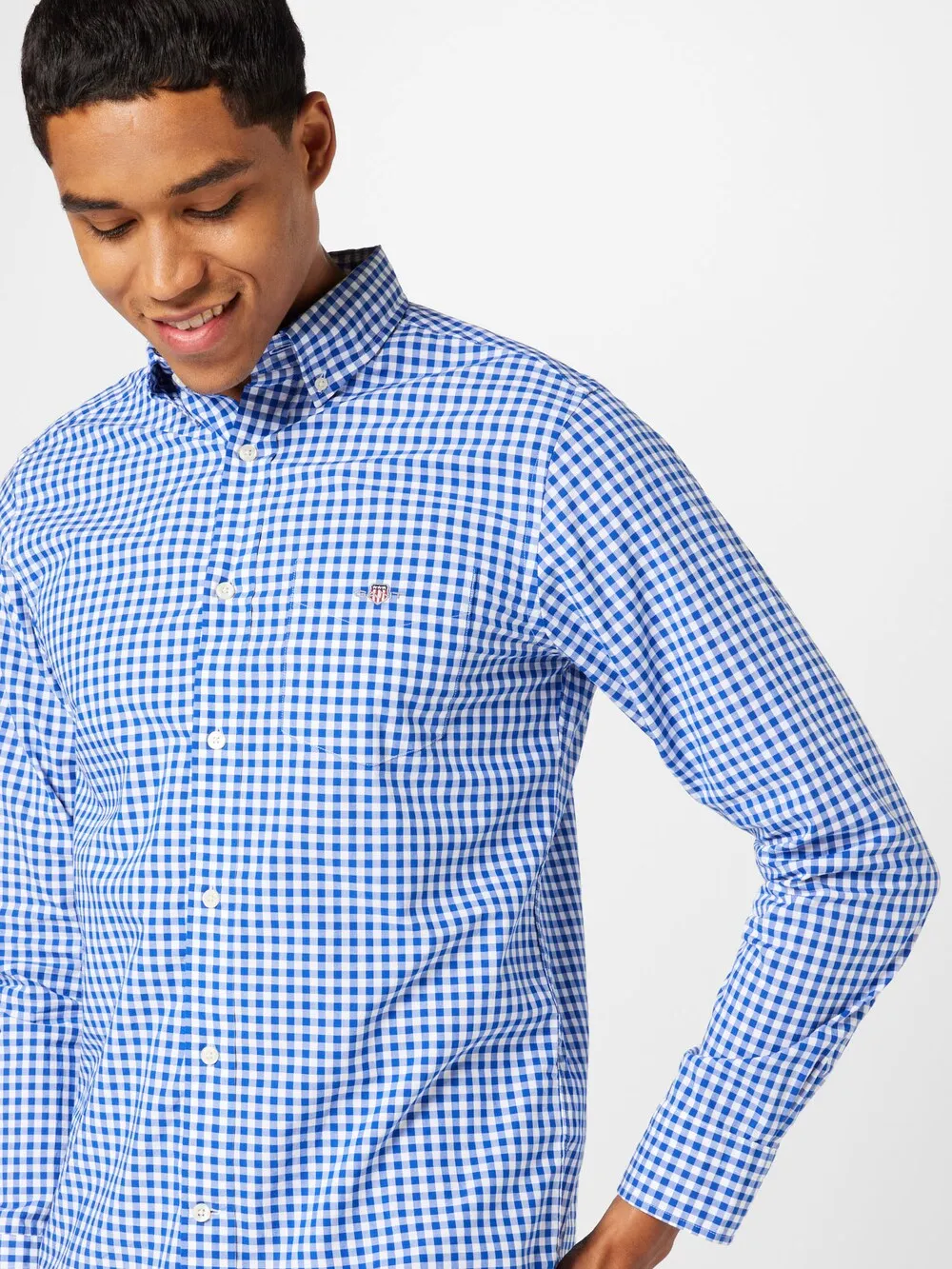 Gant Regular Fit Button Down Shirt, Blue