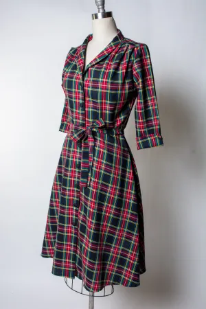 Lucille Dress - Tartan Plaid