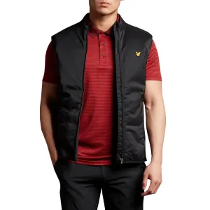 Lyle & Scott Golf Waterproof Gilet - True Black