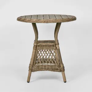 Marco Aluminium Synthetic Wicker Table Natural -Outdoor