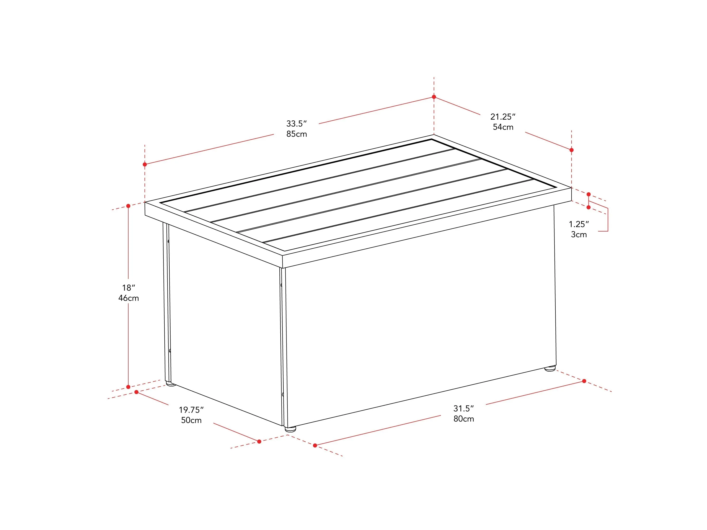 Outdoor Wicker Coffee Table