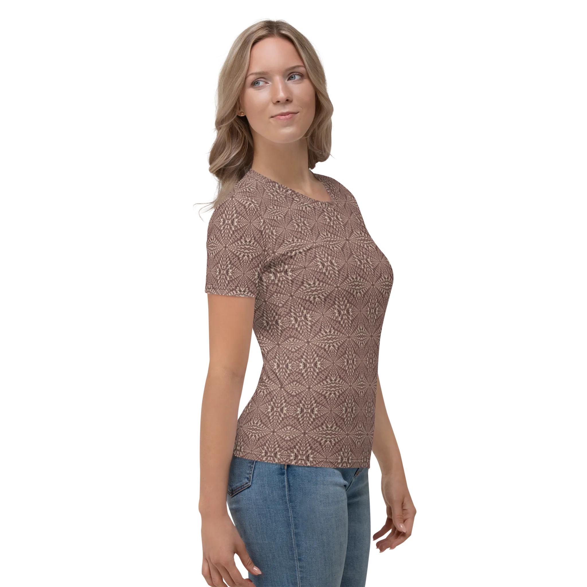 Recursia Fabrique Unknown Women's Crew Neck T-Shirt In Pink