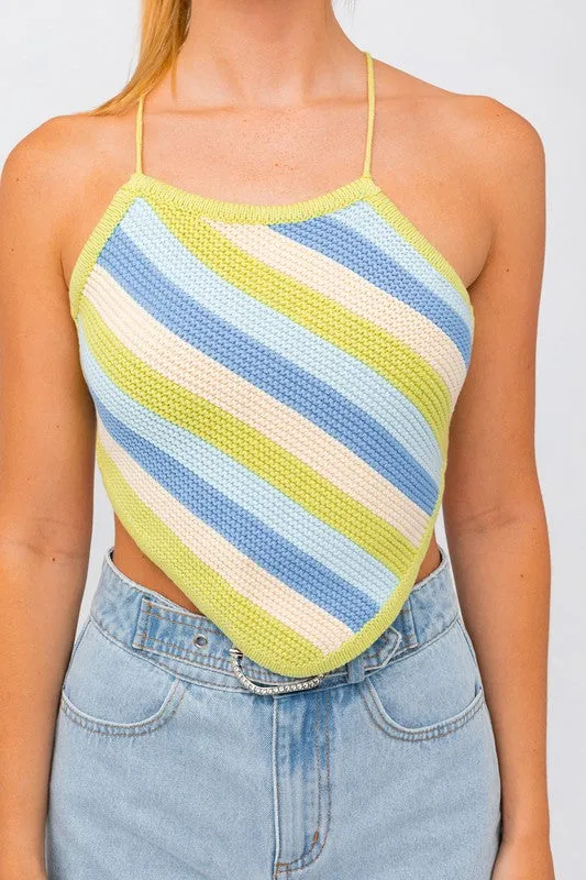 SLEEVELESS KINT CROPPED TOP